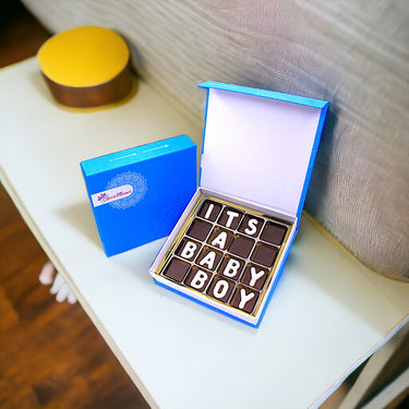It’s a Boy Chocolate, Customized Chocolate Box, Assorted Plain Milk Chocolate, 250g